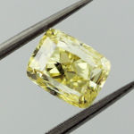 Fancy Intense Yellow Diamond, Cushion, 1.20 carat, VS2 - Thumbnail