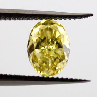 Fancy Intense Yellow, 0.70 carat, VS1