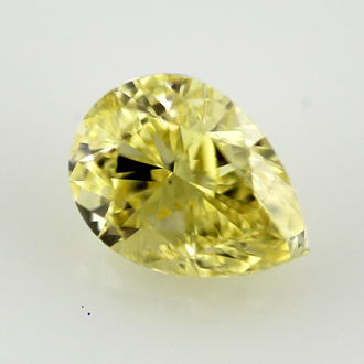 Fancy Intense Yellow Diamond, Pear, 1.11 carat, VS2 - B