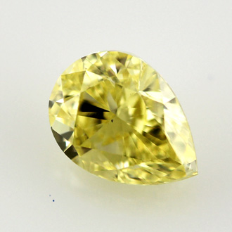 Fancy Intense Yellow Diamond, Pear, 1.11 carat, VS2- C