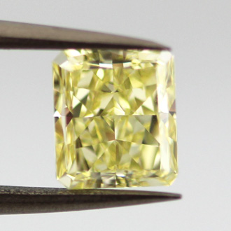 Fancy Intense Yellow Diamond, Radiant, 1.41 carat, VS1- C