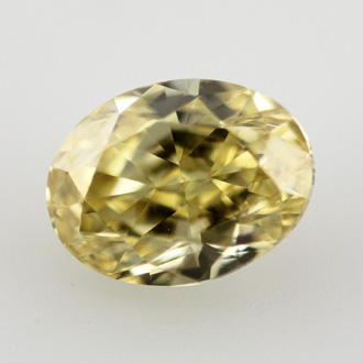 Fancy Intense Yellow Diamond, Oval, 1.04 carat, VVS2- C