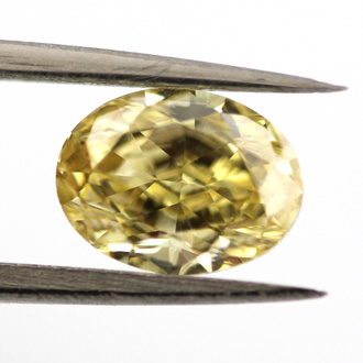 Fancy Intense Yellow, 1.04 carat, VVS2