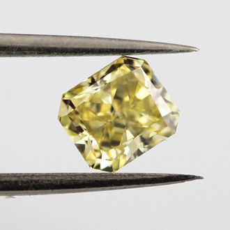 Fancy Intense Yellow Diamond, Radiant, 0.70 carat, VS2 - B