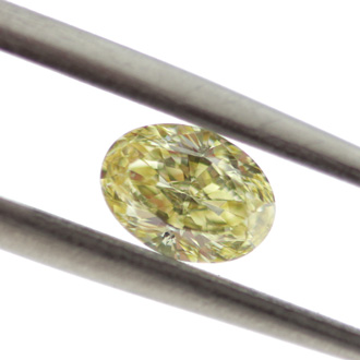 Fancy Intense Yellow, 0.71 carat, SI1