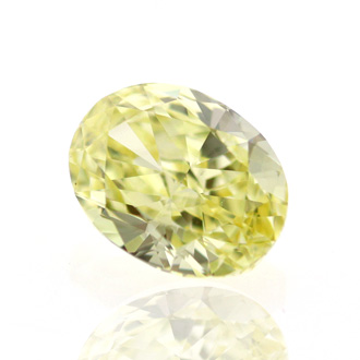 Fancy Intense Yellow Diamond, Oval, 0.70 carat, VS1