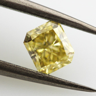 Fancy Intense Yellow Diamond, Radiant, 0.50 carat, VS1- C