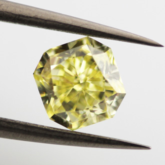 Fancy Intense Yellow Diamond, Radiant, 1.07 carat, SI1