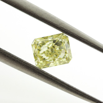 Fancy Intense Yellow Diamond, Radiant, 0.58 carat, VVS2