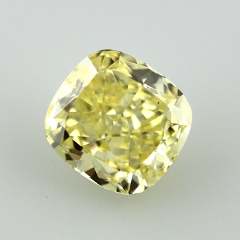 Fancy Intense Yellow Diamond, Cushion, 5.61 carat, VS2