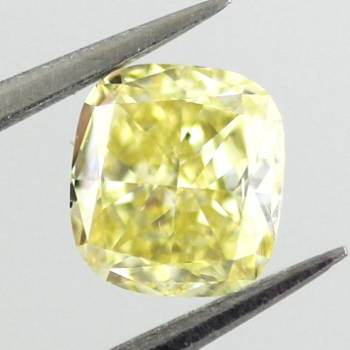 Fancy Intense Yellow, 0.61 carat, SI1