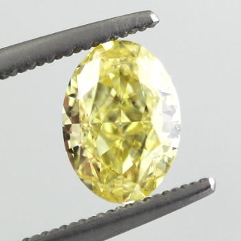 GIA Oval Fancy Intense Yellow Diamond, 1.03 carat