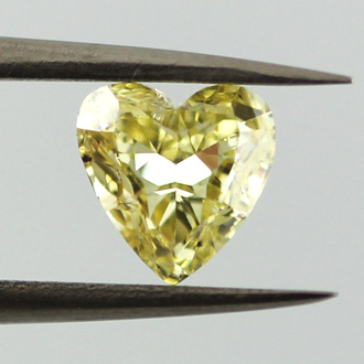Fancy Intense Yellow Diamond, Heart, 1.02 carat, SI2 - B