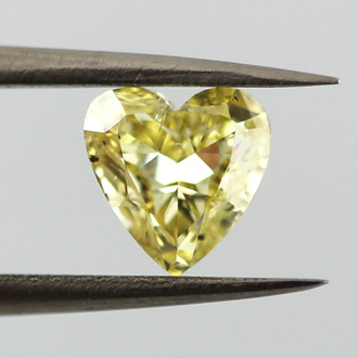 Fancy Intense Yellow Diamond, Heart, 1.02 carat, SI2