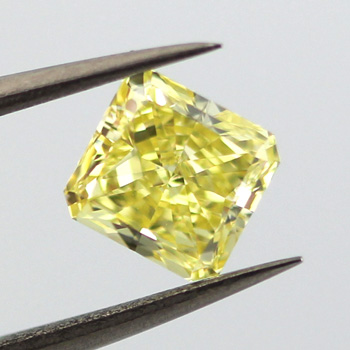 Fancy Intense Yellow Diamond, Radiant, 1.10 carat, VVS1- C