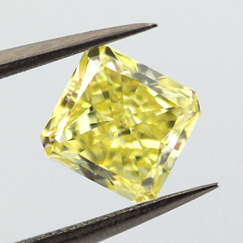 Fancy Intense Yellow, 1.10 carat, VVS1