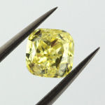 Fancy Intense Yellow, 1.01 carat, I1
