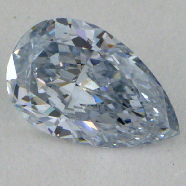 Fancy Light Blue Diamond, Pear, 0.25 carat, VS1