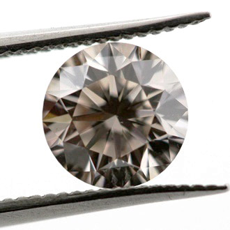 Fancy Light Brown Diamond, Round, 0.70 carat, VS2