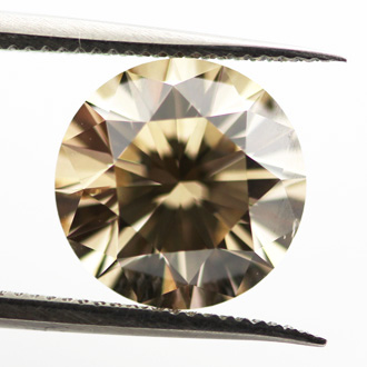 Fancy Light Brown Diamond, Round, 2.02 carat, SI2