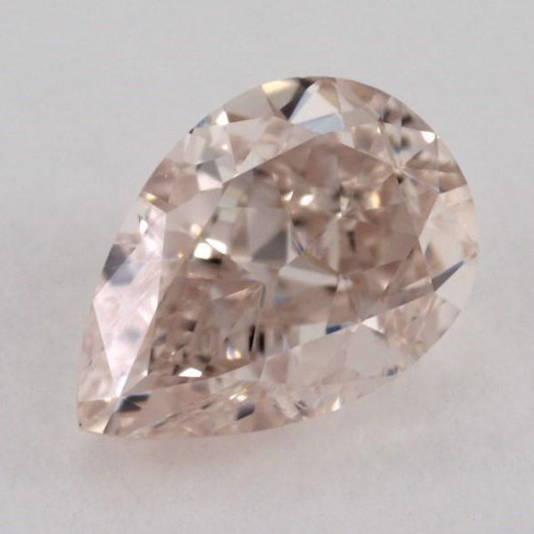 Fancy Light Brownish Pink Diamond, Pear, 0.41 carat, VS2