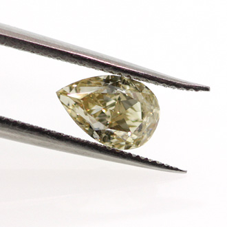Fancy Light Brownish Yellow Diamond, Pear, 0.55 carat, SI1 - B