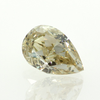 Fancy Light Brownish Yellow Diamond, Pear, 0.55 carat, SI1