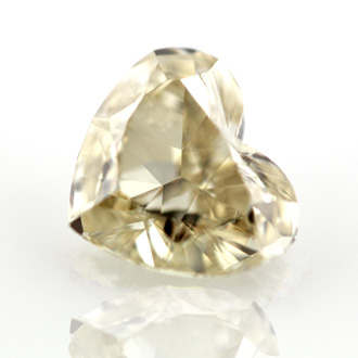 Fancy Light Brownish Yellow Diamond, Heart, 2.09 carat, SI2