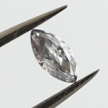 Fancy Light Gray Blue Diamond, Marquise, 0.21 carat, SI2 - B
