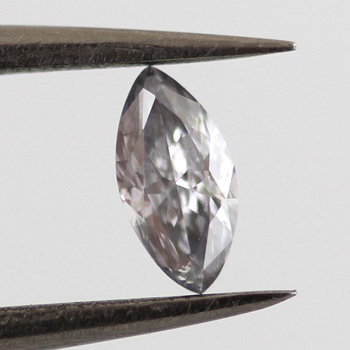 Fancy Light Gray Blue Diamond, Marquise, 0.21 carat, SI2- C