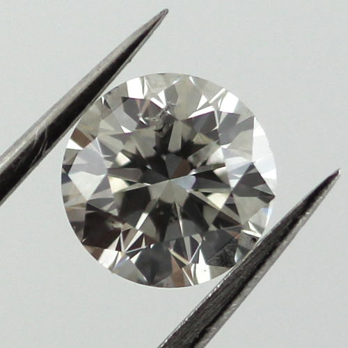 Fancy Light Gray Diamond, Round, 0.95 carat