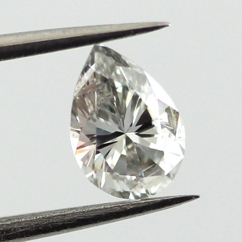 Fancy Light Gray Diamond, Pear, 0.56 carat - B