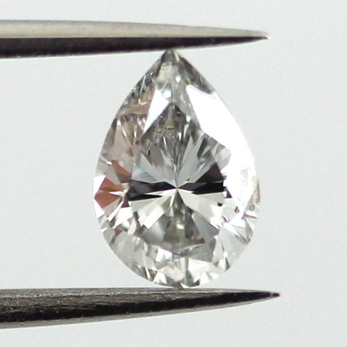 Fancy Light Gray Diamond, Pear, 0.56 carat