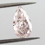 Fancy Light Orangy Pink Diamond, Pear, 1.00 carat - Thumbnail