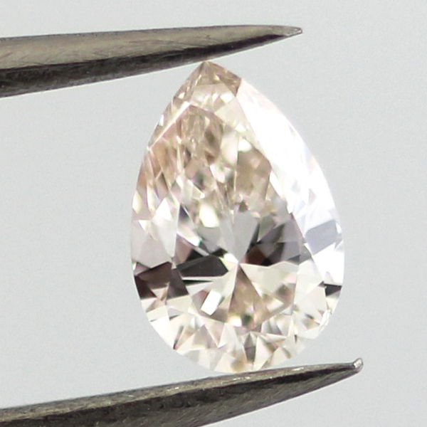 Fancy Light Pink Brown Diamond, Pear, 0.37 carat, VS2