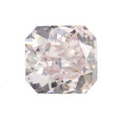 GIA Radiant Fancy Light Pink Diamond, 0.34 carat