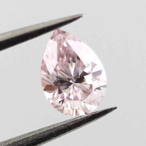 Fancy Light Pink Diamond, Pear, 0.32 carat - B