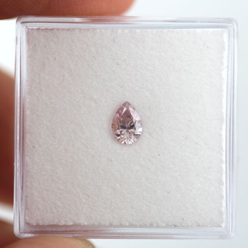 Fancy Light Pink Diamond, Pear, 0.32 carat- C