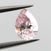 Fancy Light Pink Diamond, Pear, 0.32 carat - Thumbnail