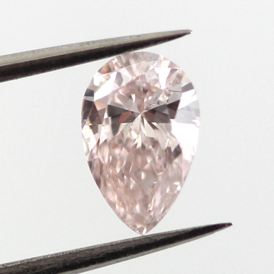 Fancy Light Pink Diamond, Pear, 0.55 carat, SI1