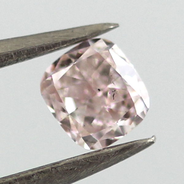 Fancy Light Pink Diamond, Cushion, 0.27 carat, SI2