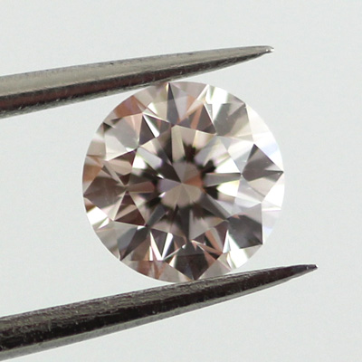 Fancy Light Pinkish Brown Diamond, Round, 0.51 carat