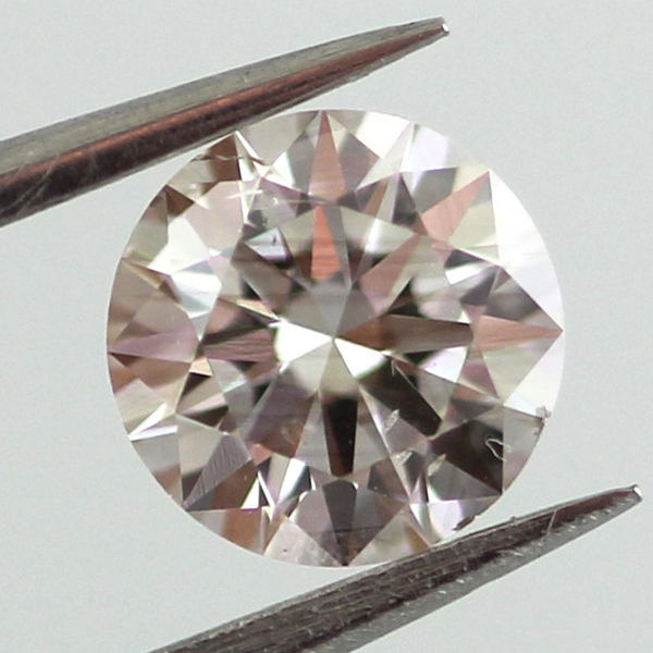 Fancy Light Pinkish Brown Diamond, Round, 0.51 carat, SI1