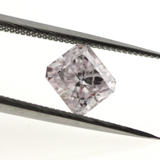 Fancy Light Pinkish Purple Diamond, Radiant, 1.02 carat, SI1