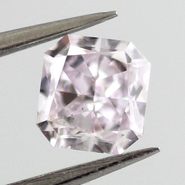 Fancy Light Pinkish Purple Diamond, Radiant, 0.55 carat, SI1