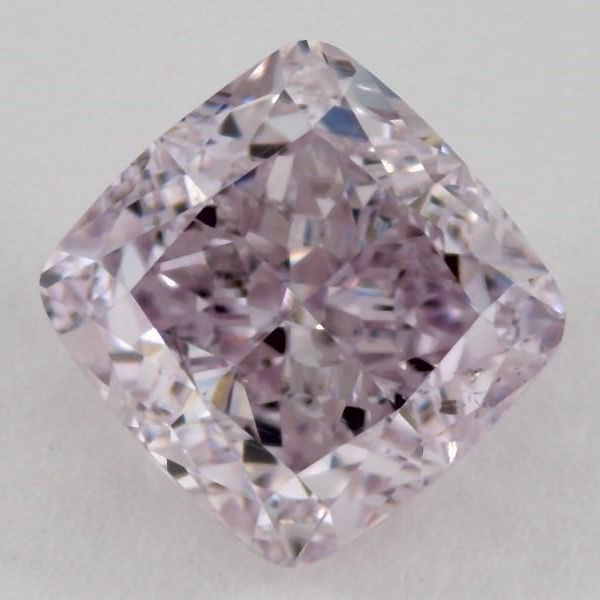 Fancy Light Pinkish Purple Diamond, Cushion, 0.61 carat, SI1