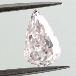 GIA Pear Fancy Light Purplish Pink Diamond, 0.70 carat