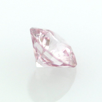 Fancy Light Purplish Pink Diamond, Round, 0.16 carat, I1