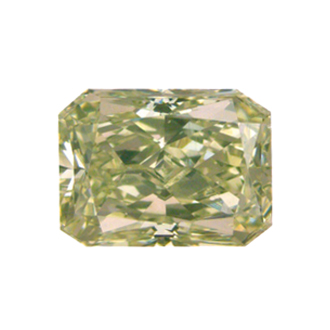 Fancy Light Yellow Green Diamond, Radiant, 1.53 carat, IF - B