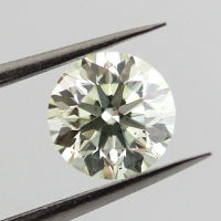 Fancy Light Yellow Green, 0.50 carat, SI2